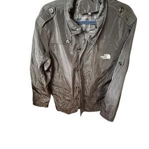 The North Face Men's Black Jacket, Plaid Lining, Lightweight